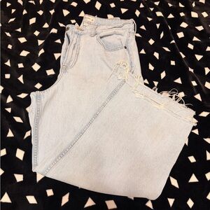 Abercrombie & Fitch crop wide Leg Jeans